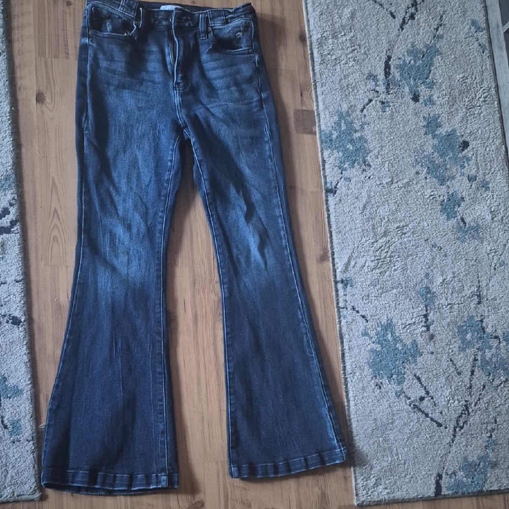 KanCan Dark Blue Flare Jeans